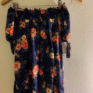 medium floral off the shoulder blouse